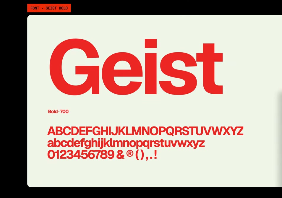 Geist typeface sample
