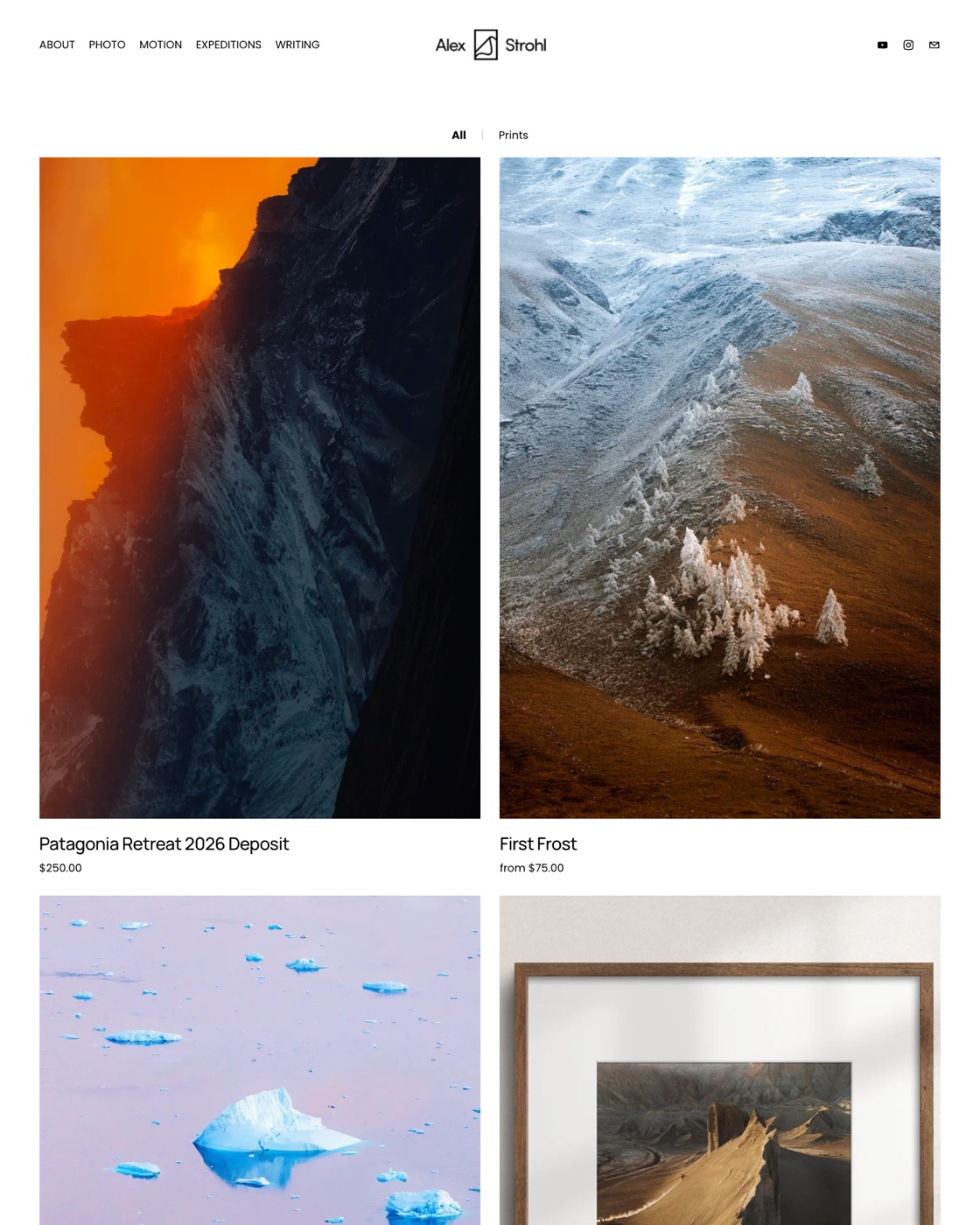 Alex Strohl prints page