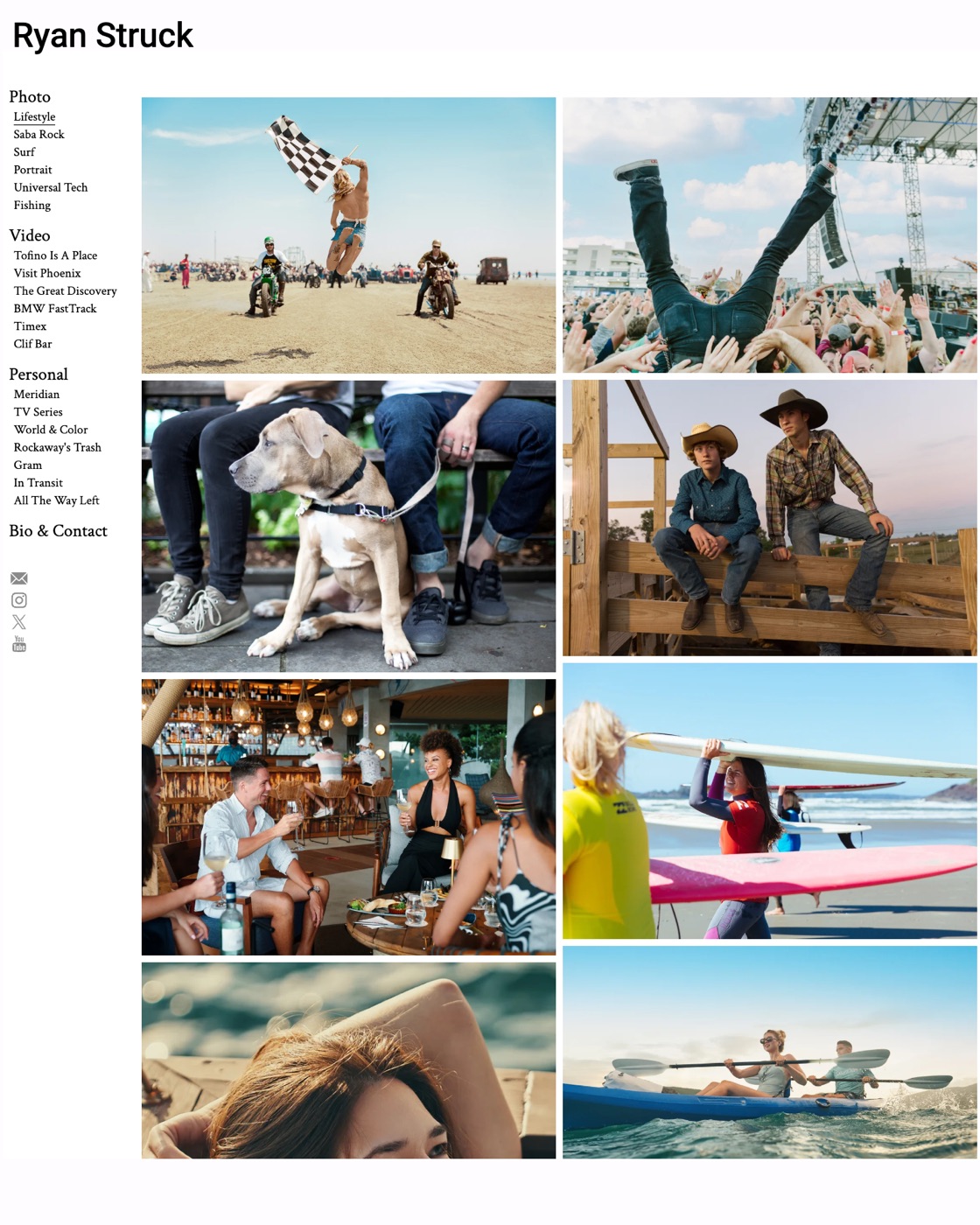 Ryan Struck home page